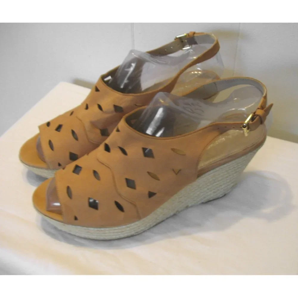 Via Spiga Suede Espadrille Wedge Heels Size 10M